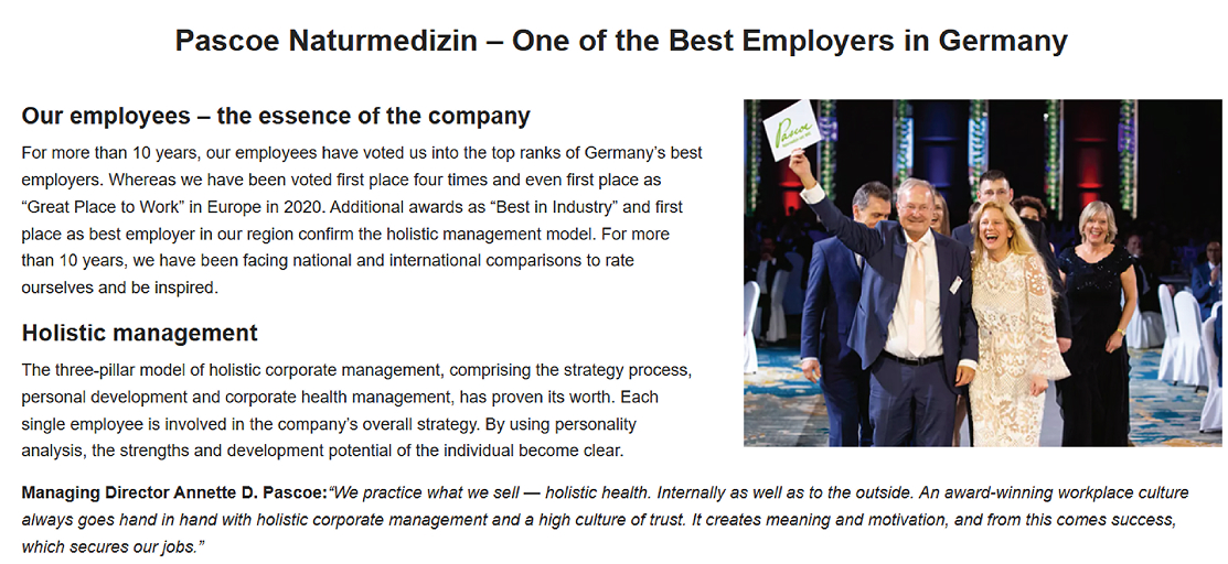 독일의 청정 환경, 자연에서 온 천연의약품